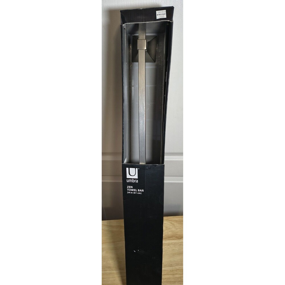 New UMBRA Zen towel Bar Nickel Finish 24in